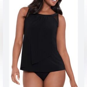 Womens Tankini Swimsuits Two piece Tummy Control Bathing Suit Modest NWT Size L